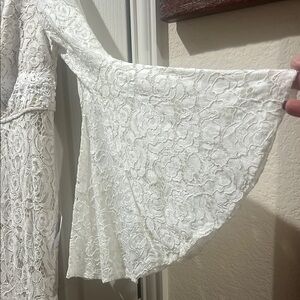 Lulu's White Lace Wedding Dress